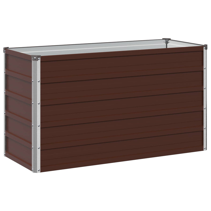 Verhoogd Tuinbed Bruin 100 x 40 x 55 cm koudgewalst staal