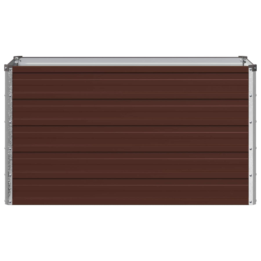 Verhoogd Tuinbed Bruin 100 x 40 x 55 cm koudgewalst staal