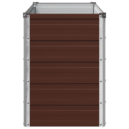 Verhoogd Tuinbed Bruin 100 x 40 x 55 cm koudgewalst staal