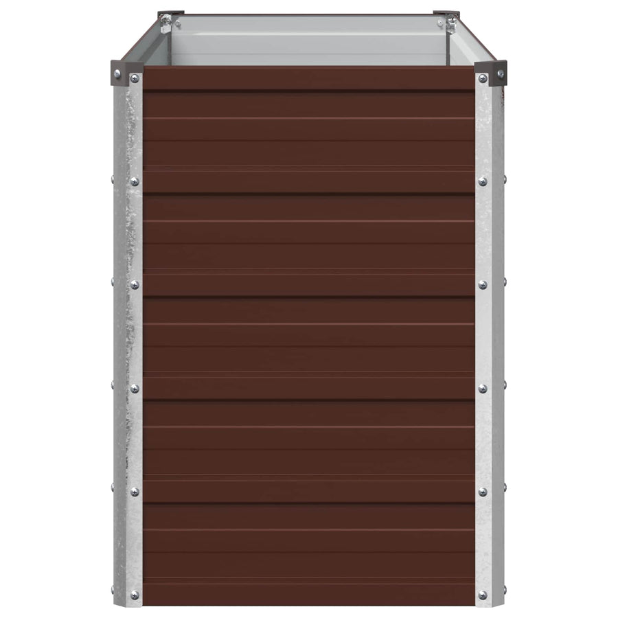Verhoogd Tuinbed Bruin 100 x 40 x 55 cm koudgewalst staal