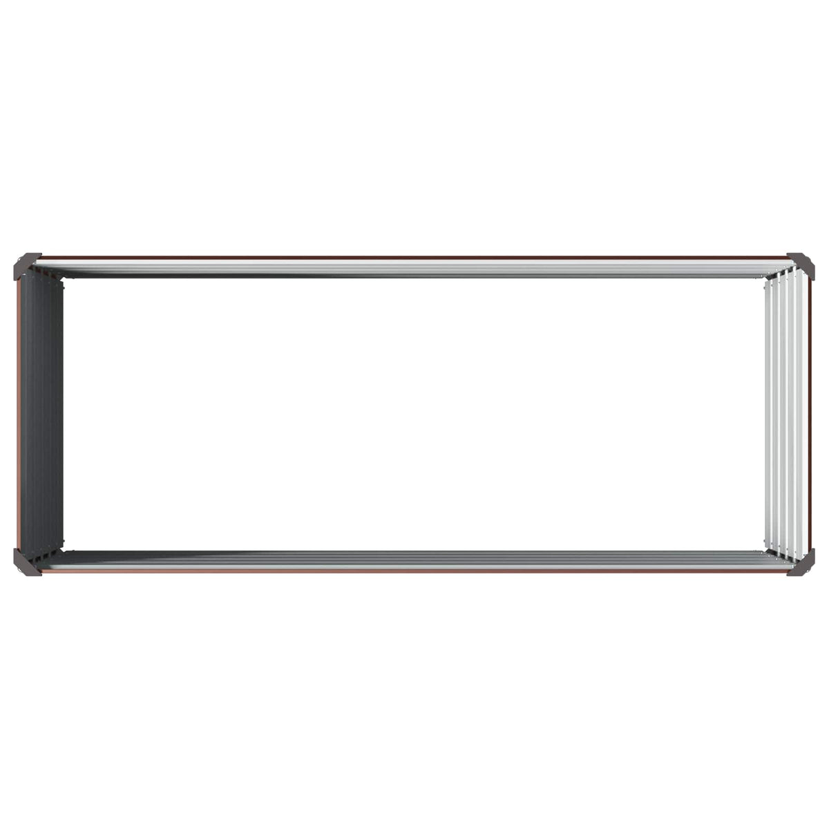 Verhoogd Tuinbed Bruin 100 x 40 x 55 cm koudgewalst staal