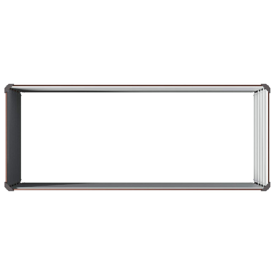 Verhoogd Tuinbed Bruin 100 x 40 x 55 cm koudgewalst staal