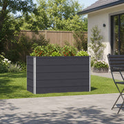 Verhoogd tuinbed 100x40x55 cm staal antraciet