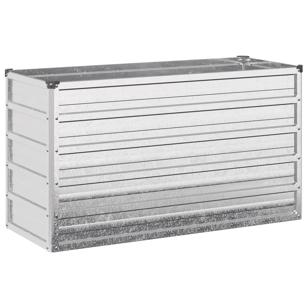 Verhoogd Tuinbed Zilverkleurig 100 x 40 x 55 cm gegalvaniseerd