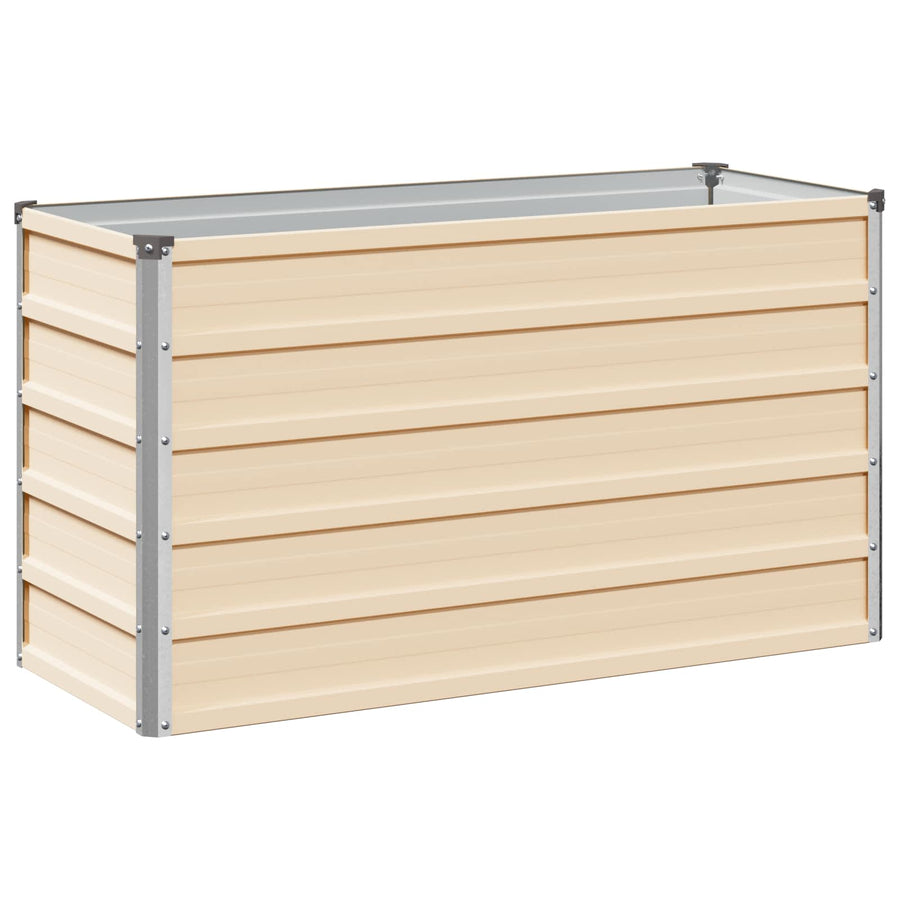 Verhoogd Tuinbed Ivoor 100 x 40 x 55 cm koudgewalst staal