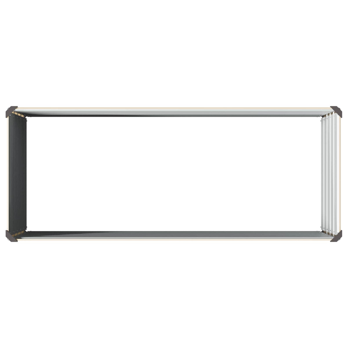 Verhoogd Tuinbed Ivoor 100 x 40 x 55 cm koudgewalst staal