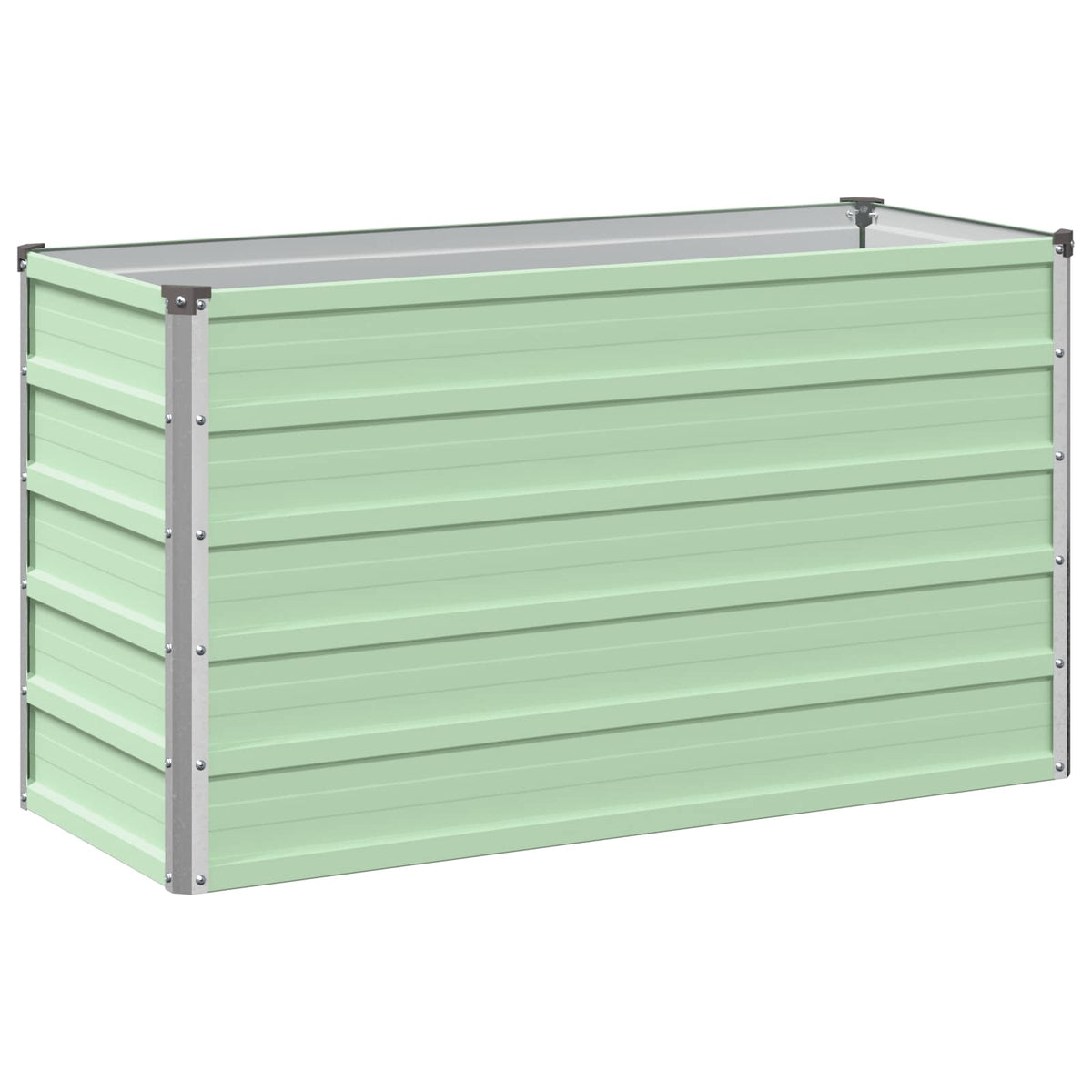 Verhoogd Tuinbed Pastelgroen 100 x 40 x 55 cm koudgewalst staal