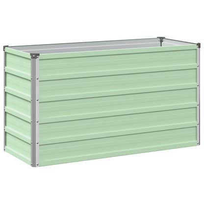 Verhoogd Tuinbed Pastelgroen 100 x 40 x 55 cm koudgewalst staal