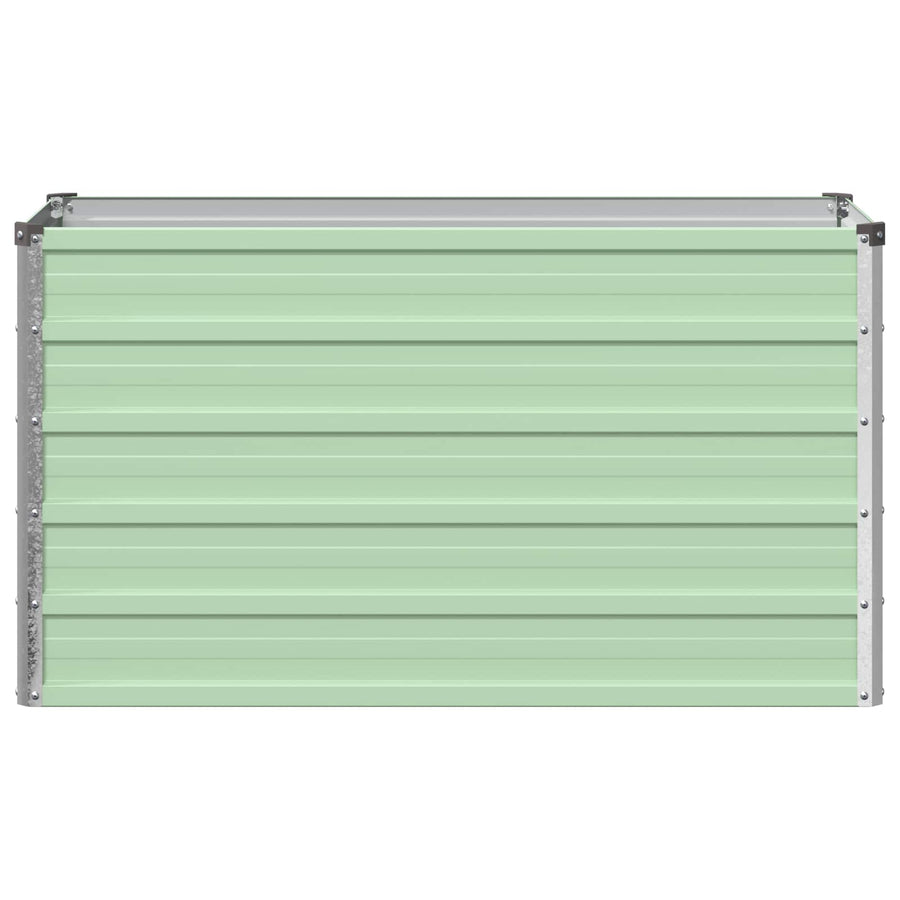 Verhoogd Tuinbed Pastelgroen 100 x 40 x 55 cm koudgewalst staal
