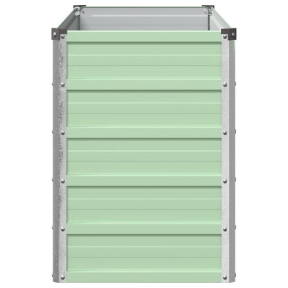 Verhoogd Tuinbed Pastelgroen 100 x 40 x 55 cm koudgewalst staal