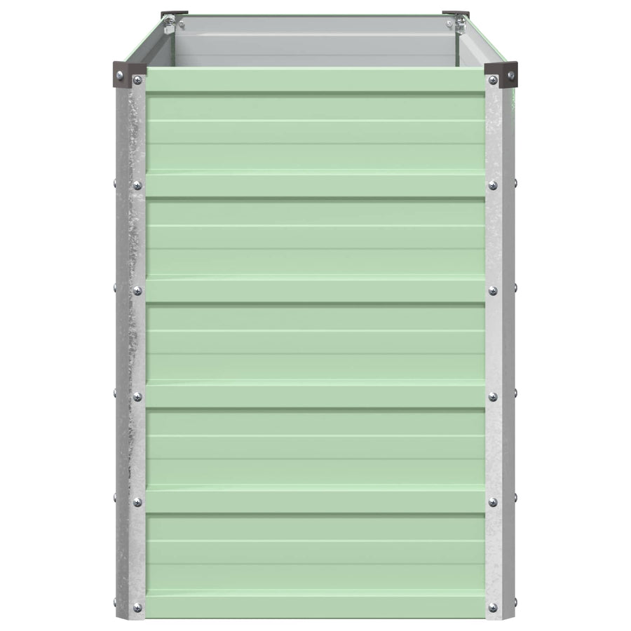 Verhoogd Tuinbed Pastelgroen 100 x 40 x 55 cm koudgewalst staal