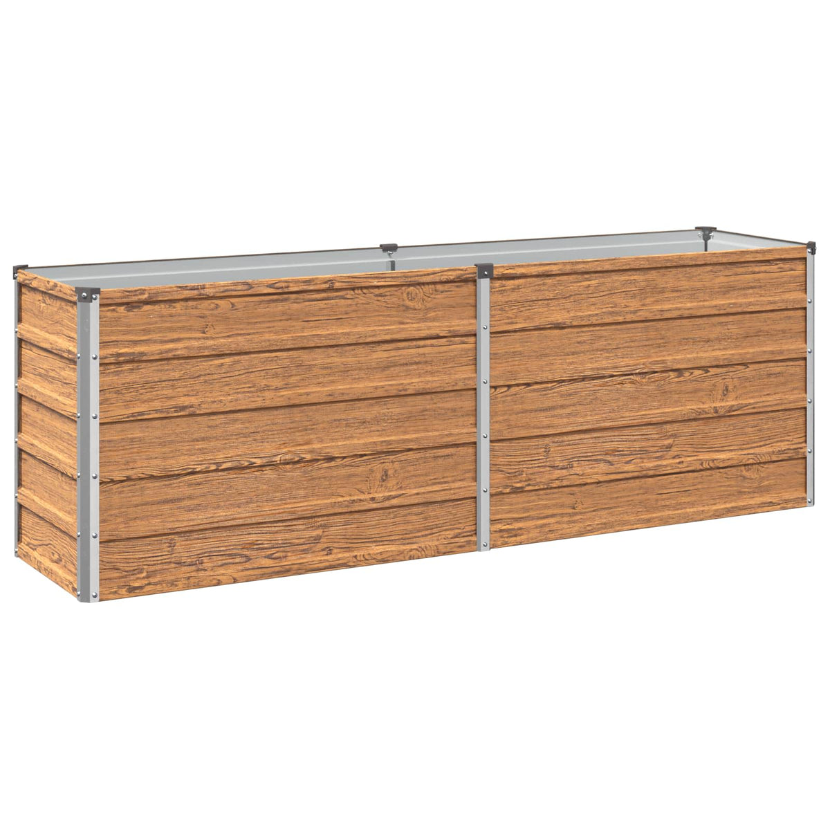 Verhoogd Tuinbed Houtbruin 160 x 40 x 55 cm koudgewalst staal
