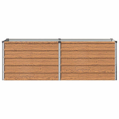 Verhoogd Tuinbed Houtbruin 160 x 40 x 55 cm koudgewalst staal