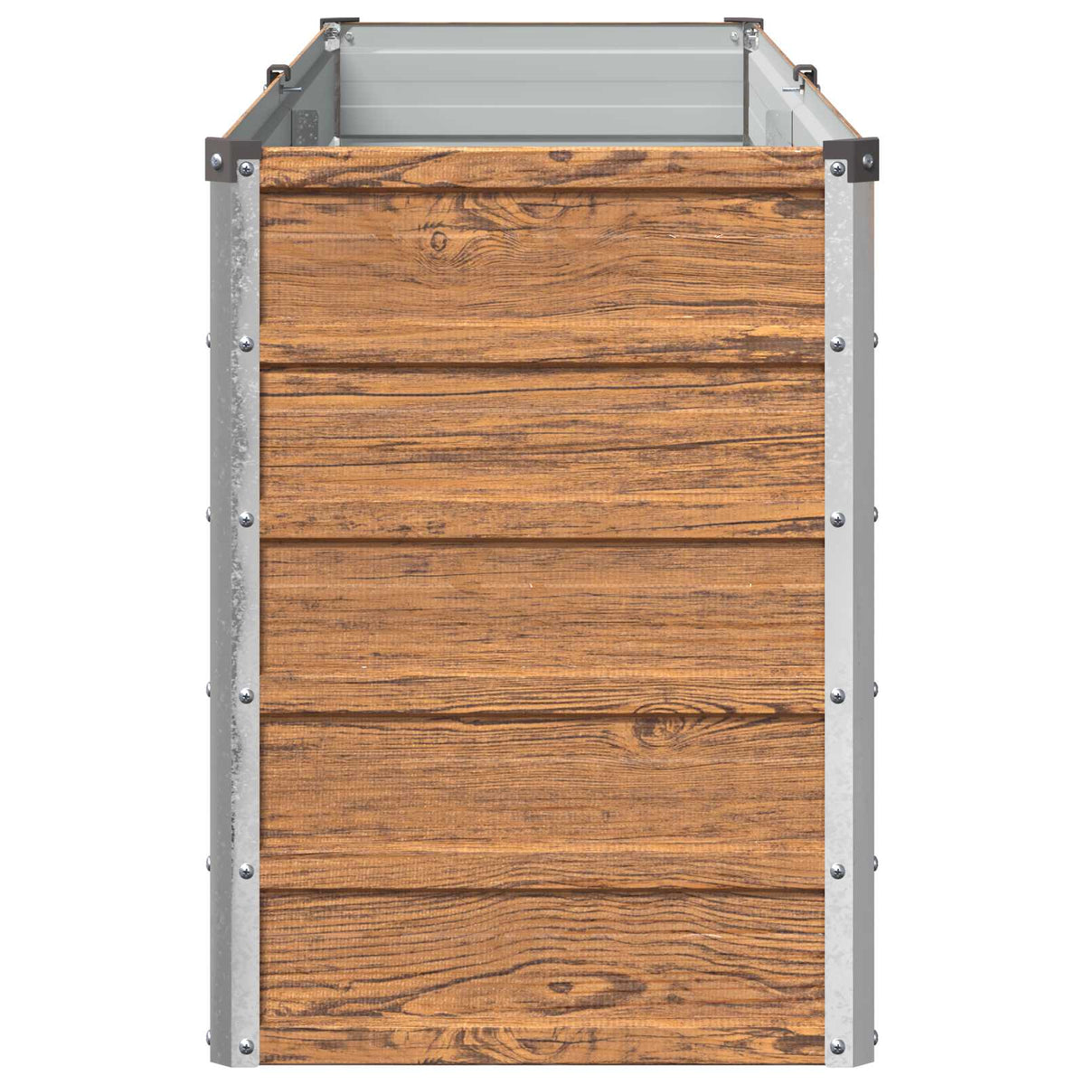 Verhoogd Tuinbed Houtbruin 160 x 40 x 55 cm koudgewalst staal