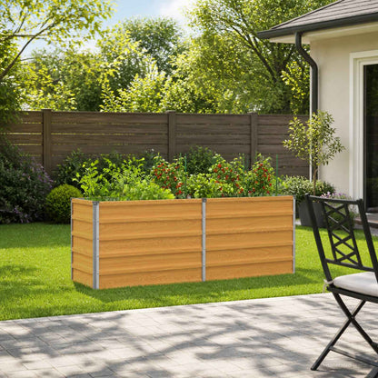 Verhoogd Tuinbed Naturel 160 x 40 x 55 cm koudgewalst staal