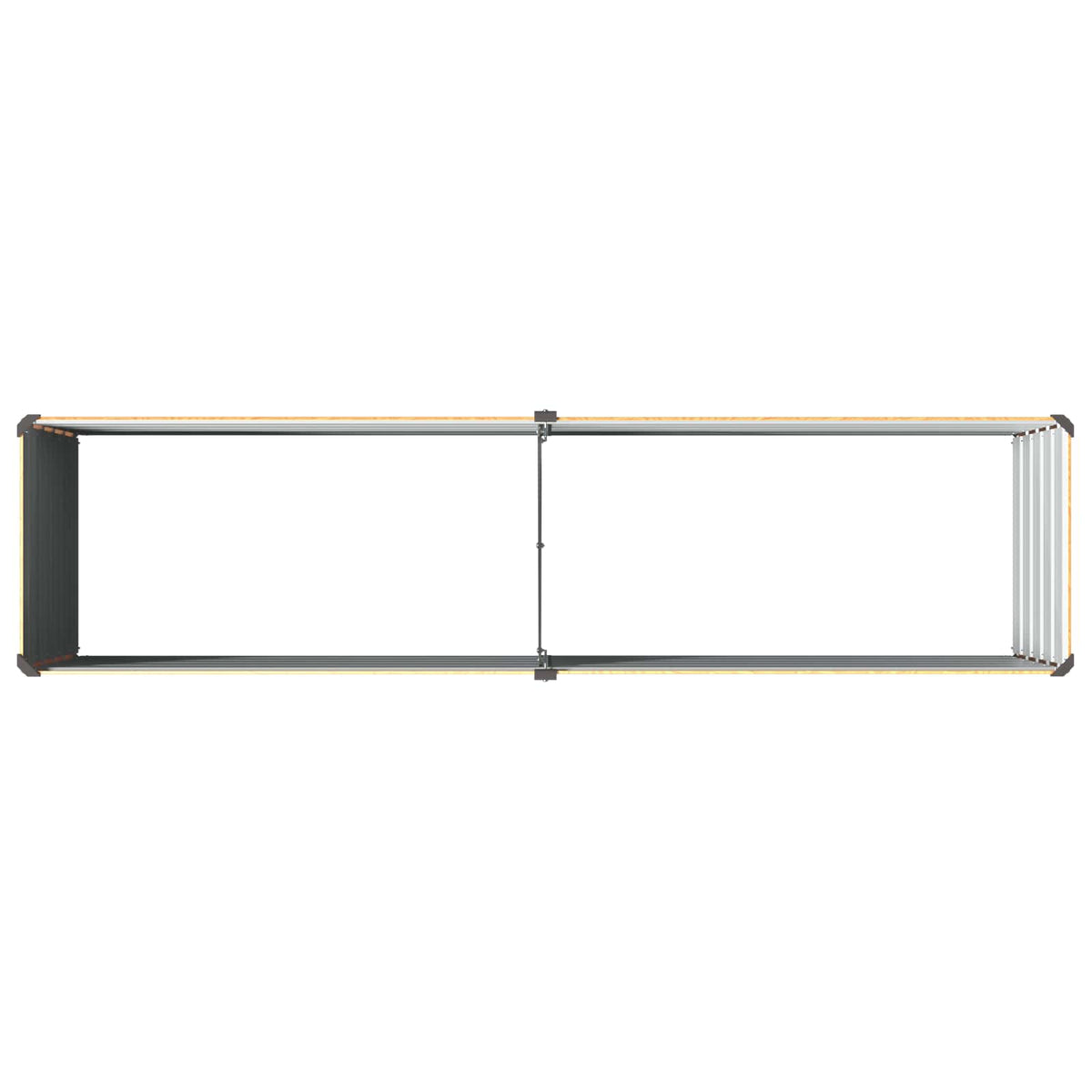 Verhoogd Tuinbed Naturel 160 x 40 x 55 cm koudgewalst staal