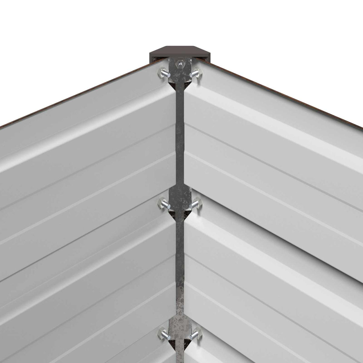 Verhoogd Tuinbed Zwart 160 x 40 x 55 cm koudgewalst staal