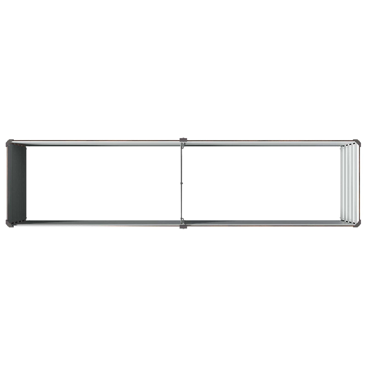 Verhoogd Tuinbed Zwart 160 x 40 x 55 cm koudgewalst staal