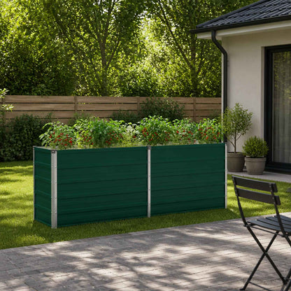 Verhoogd Tuinbed Groen 160 x 40 x 55 cm koudgewalst stalen