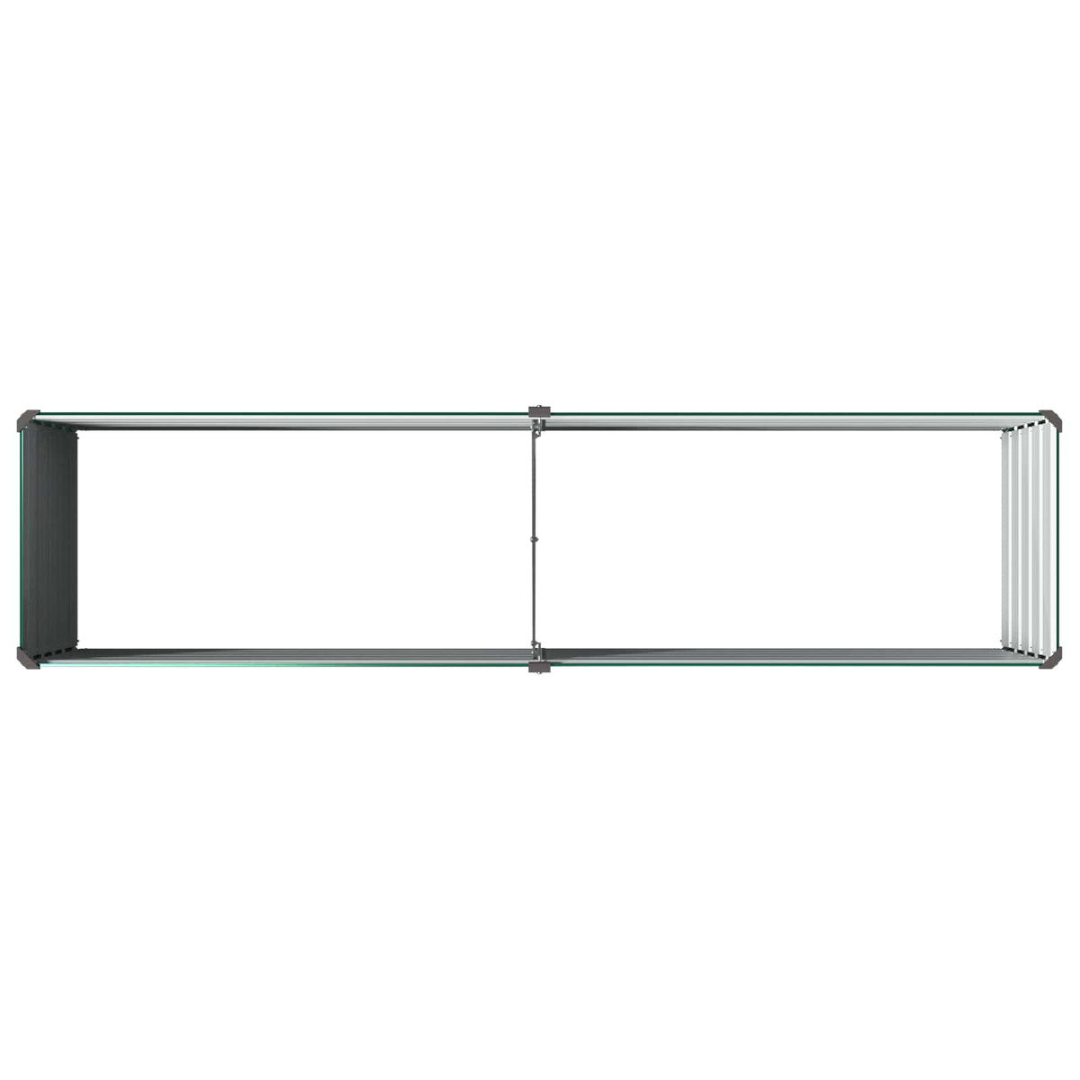Verhoogd Tuinbed Groen 160 x 40 x 55 cm koudgewalst stalen