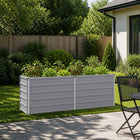 Verhoogd Tuinbed Grijs 160 x 40 x 55 cm koudgewalst staal