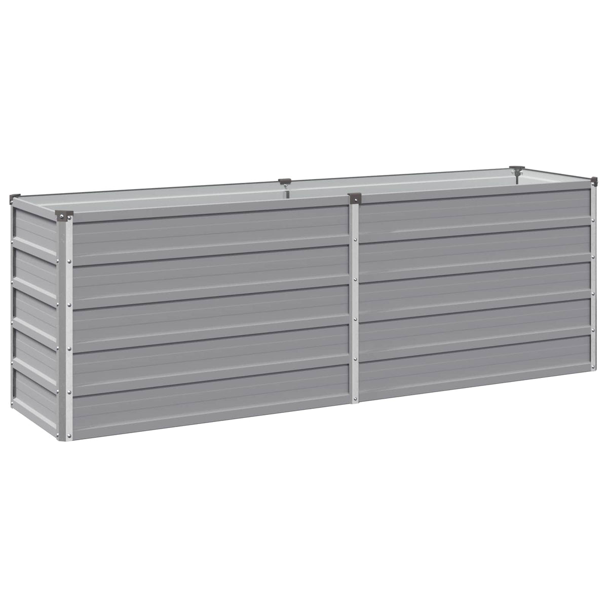 Verhoogd Tuinbed Grijs 160 x 40 x 55 cm koudgewalst staal