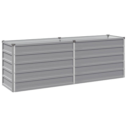 Verhoogd Tuinbed Grijs 160 x 40 x 55 cm koudgewalst staal