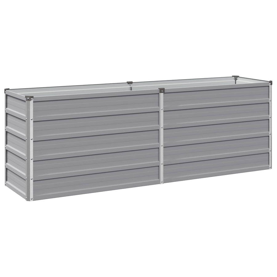 Verhoogd Tuinbed Grijs 160 x 40 x 55 cm koudgewalst staal
