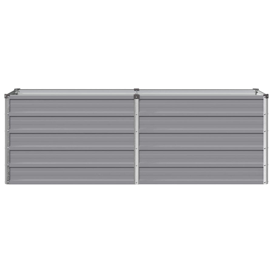 Verhoogd Tuinbed Grijs 160 x 40 x 55 cm koudgewalst staal