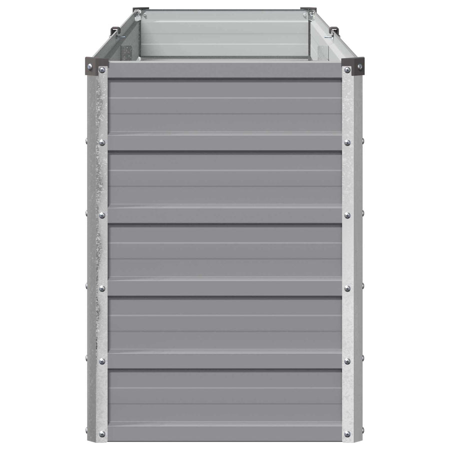 Verhoogd Tuinbed Grijs 160 x 40 x 55 cm koudgewalst staal