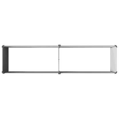 Verhoogd Tuinbed Grijs 160 x 40 x 55 cm koudgewalst staal