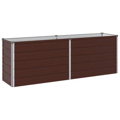 Verhoogd Tuinbed Bruin 160 x 40 x 55 cm koudgewalst staal