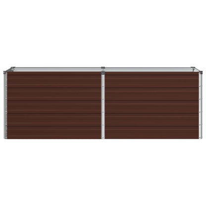 Verhoogd Tuinbed Bruin 160 x 40 x 55 cm koudgewalst staal