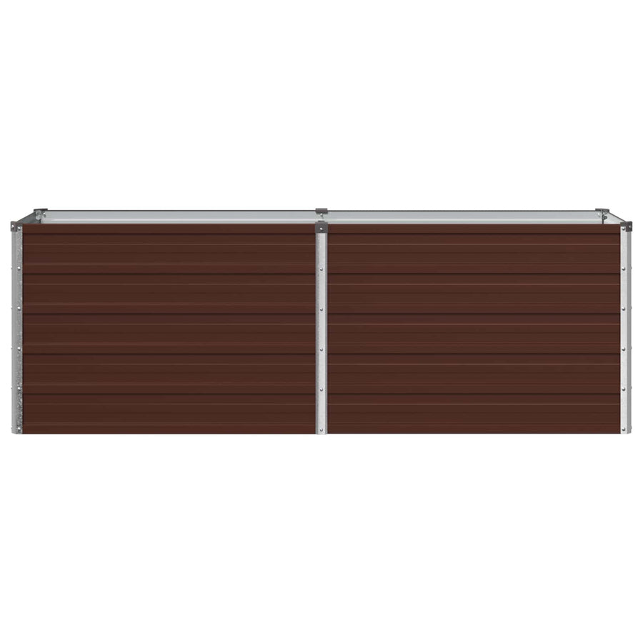 Verhoogd Tuinbed Bruin 160 x 40 x 55 cm koudgewalst staal