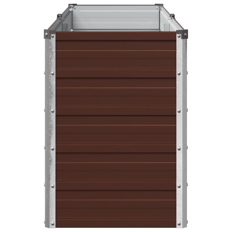 Verhoogd Tuinbed Bruin 160 x 40 x 55 cm koudgewalst staal