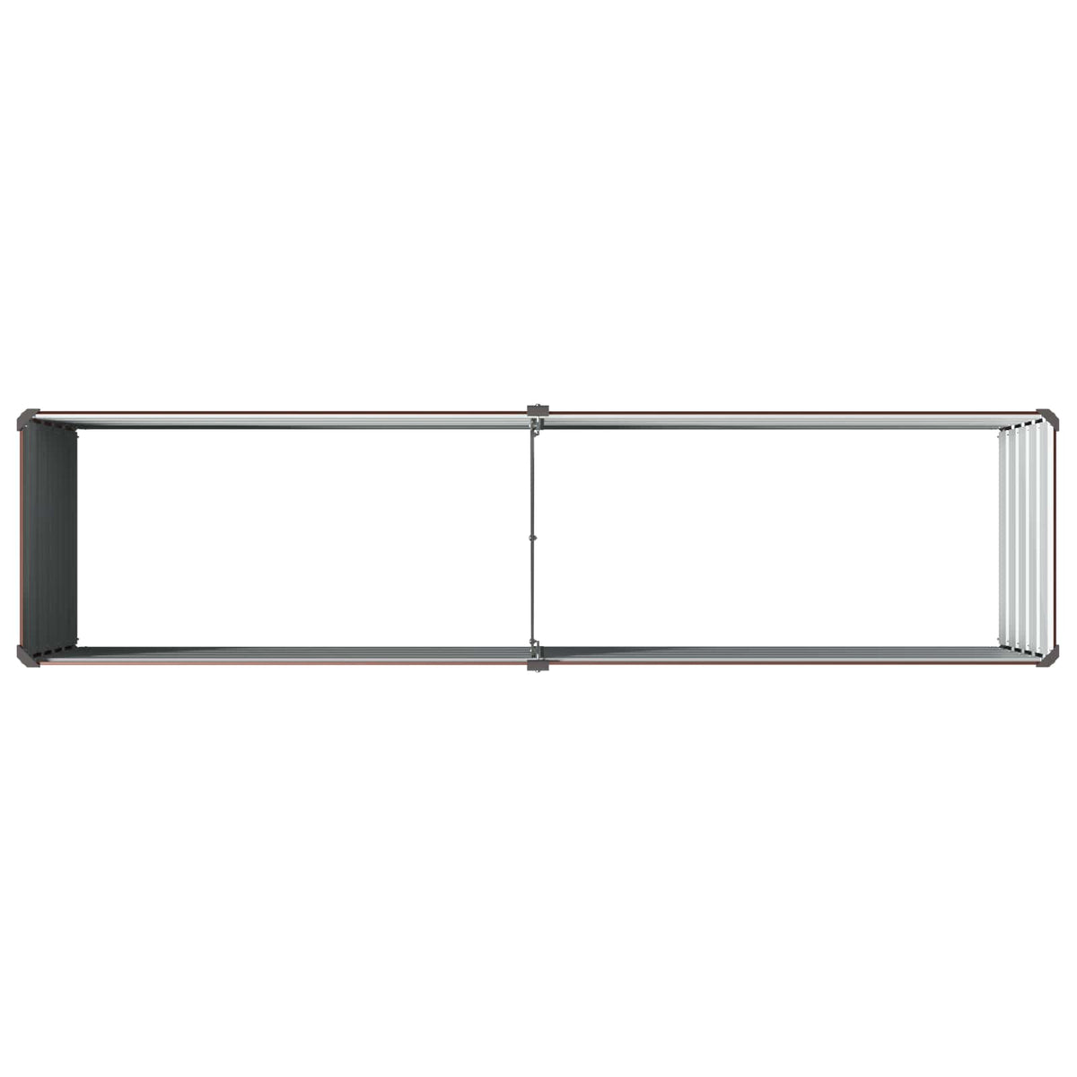 Verhoogd Tuinbed Bruin 160 x 40 x 55 cm koudgewalst staal