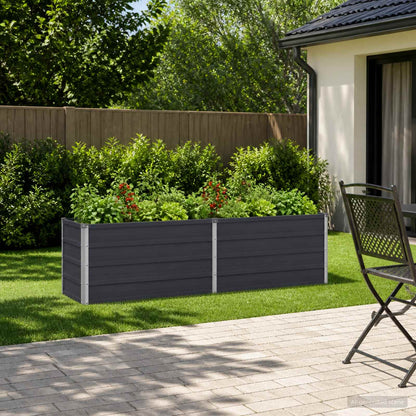 Verhoogd Tuinbed Antracietkleurig 160 x 40 x 55 cm