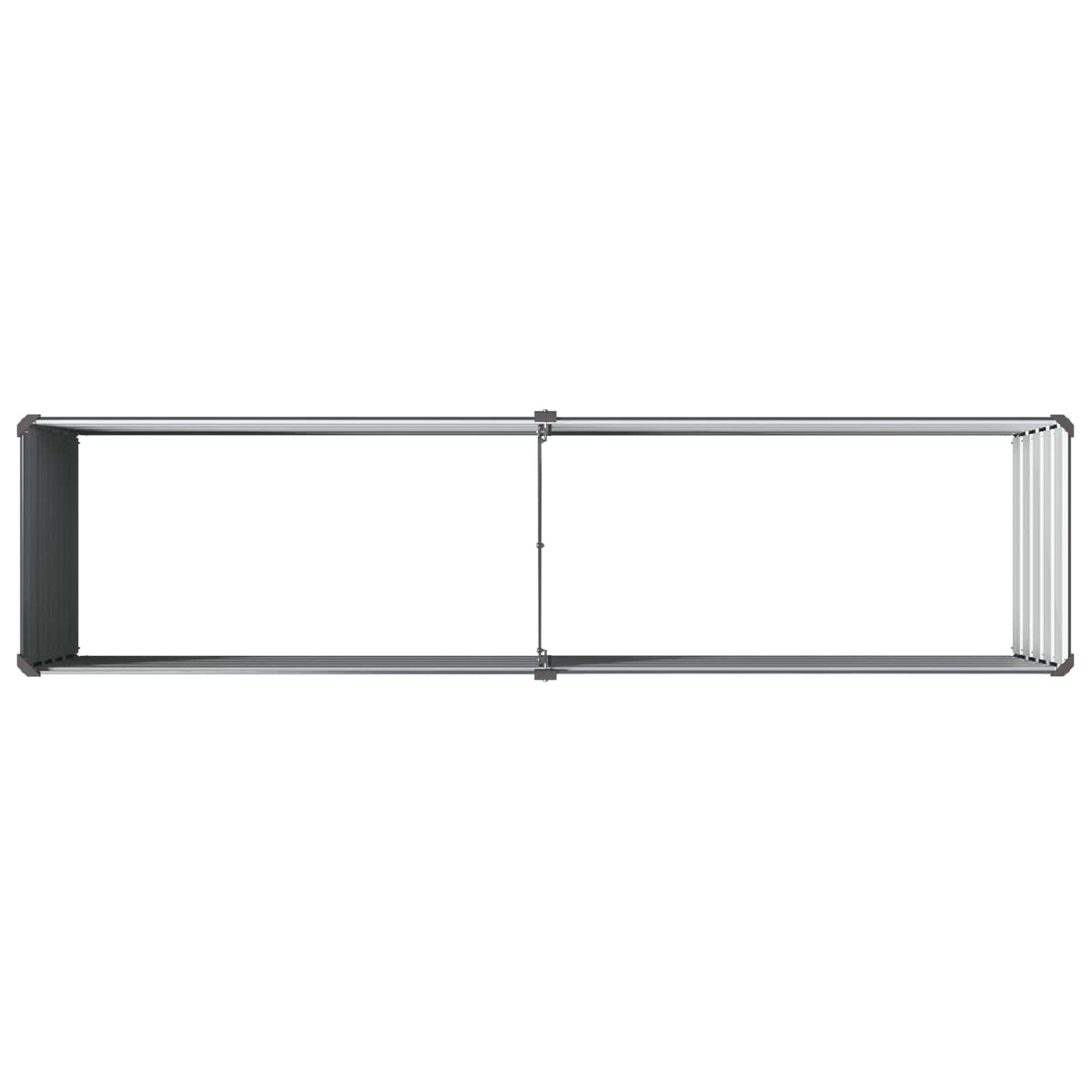 Verhoogd Tuinbed Antracietkleurig 160 x 40 x 55 cm