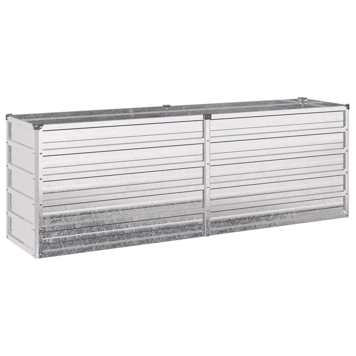 Verhoogd Tuinbed Zilverkleurig 160 x 40 x 55 cm gegalvaniseerd
