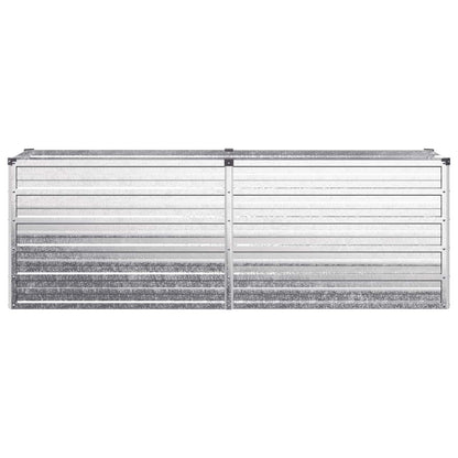 Verhoogd Tuinbed Zilverkleurig 160 x 40 x 55 cm gegalvaniseerd