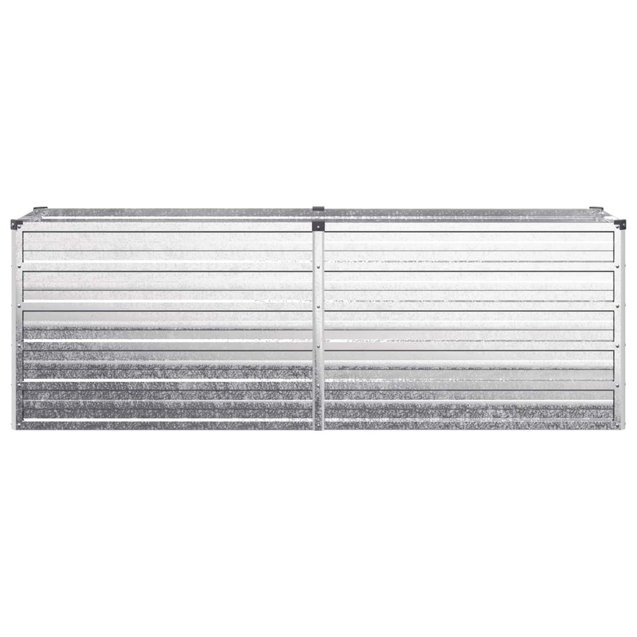 Verhoogd Tuinbed Zilverkleurig 160 x 40 x 55 cm gegalvaniseerd