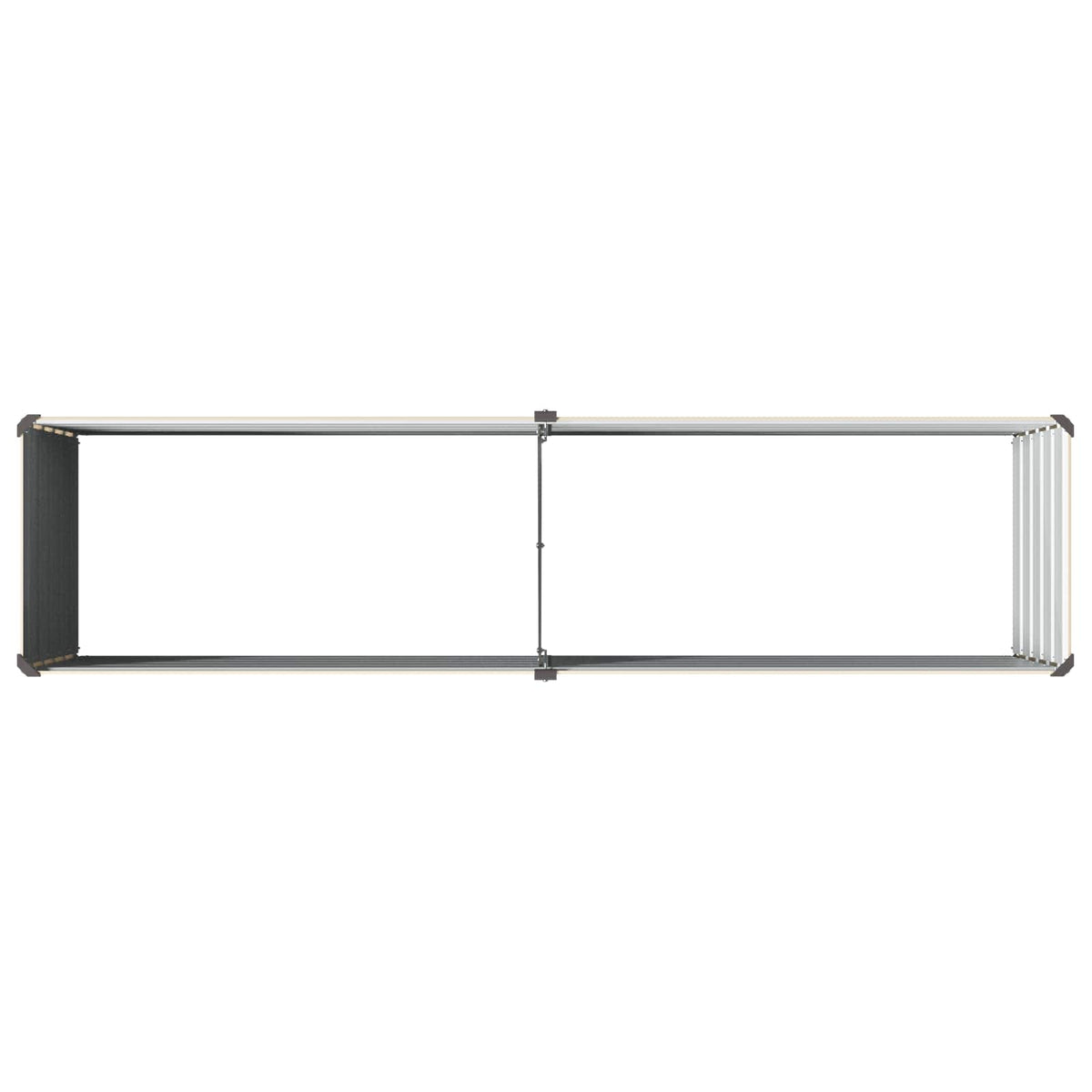 Verhoogd Tuinbed Ivoor 160 x 40 x 55 cm koudgewalst staal
