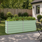 Tuinbed verhoogd 160x40x55 cm pastelgroen staal