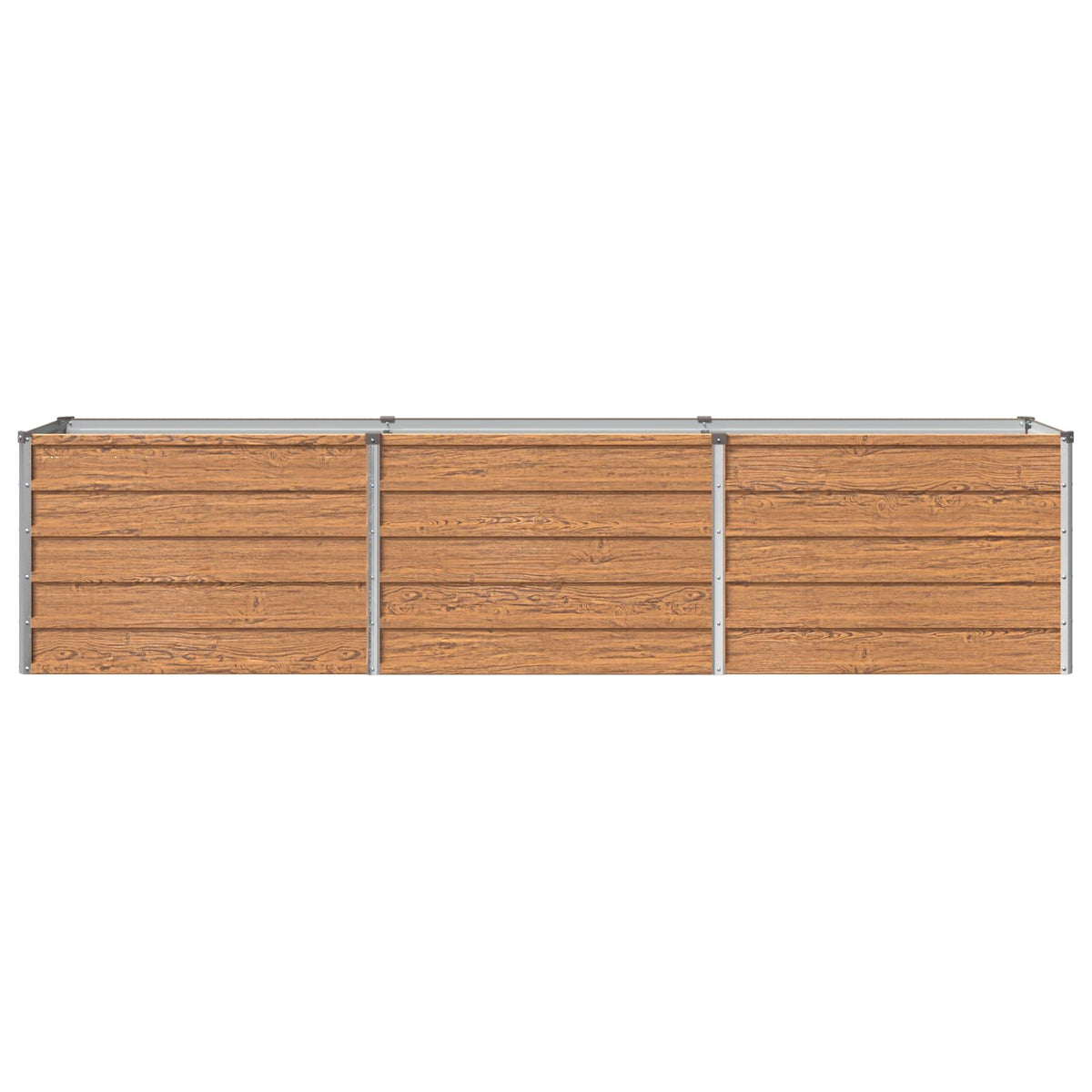Verhoogd Tuinbed Houtbruin 240 x 40 x 55 cm koudgewalst staal