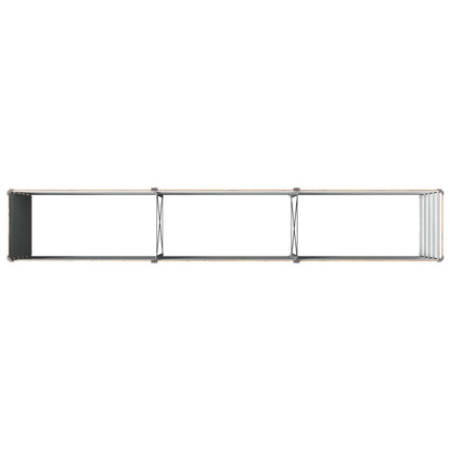 Verhoogd Tuinbed Houtbruin 240 x 40 x 55 cm koudgewalst staal
