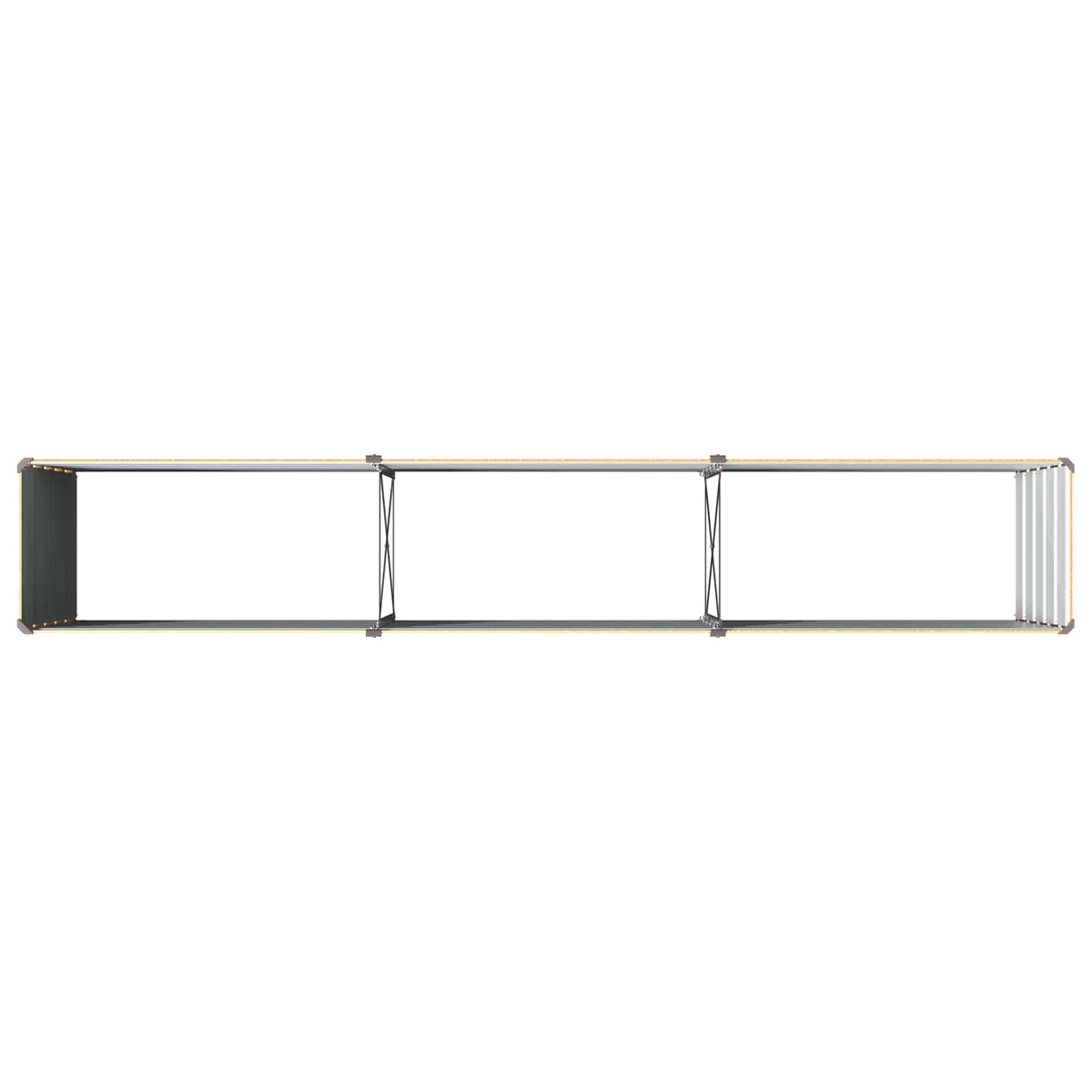 Verhoogd Tuinbed Naturel 240 x 40 x 55 cm koudgewalst staal