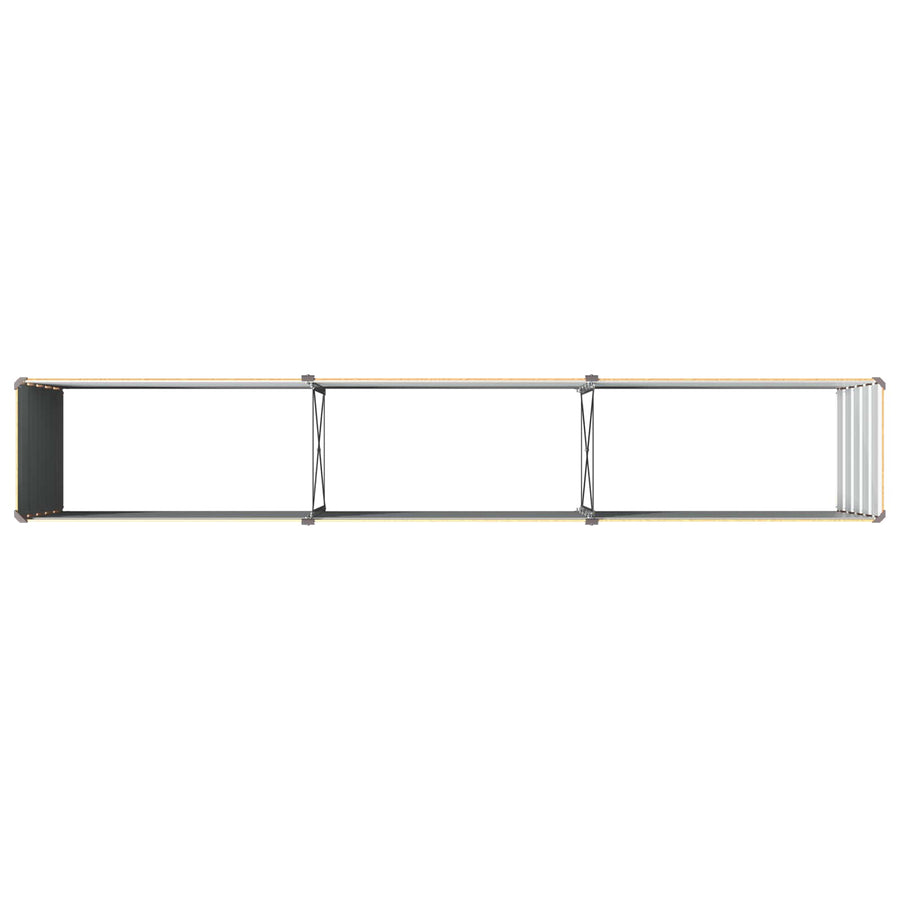 Verhoogd Tuinbed Naturel 240 x 40 x 55 cm koudgewalst staal