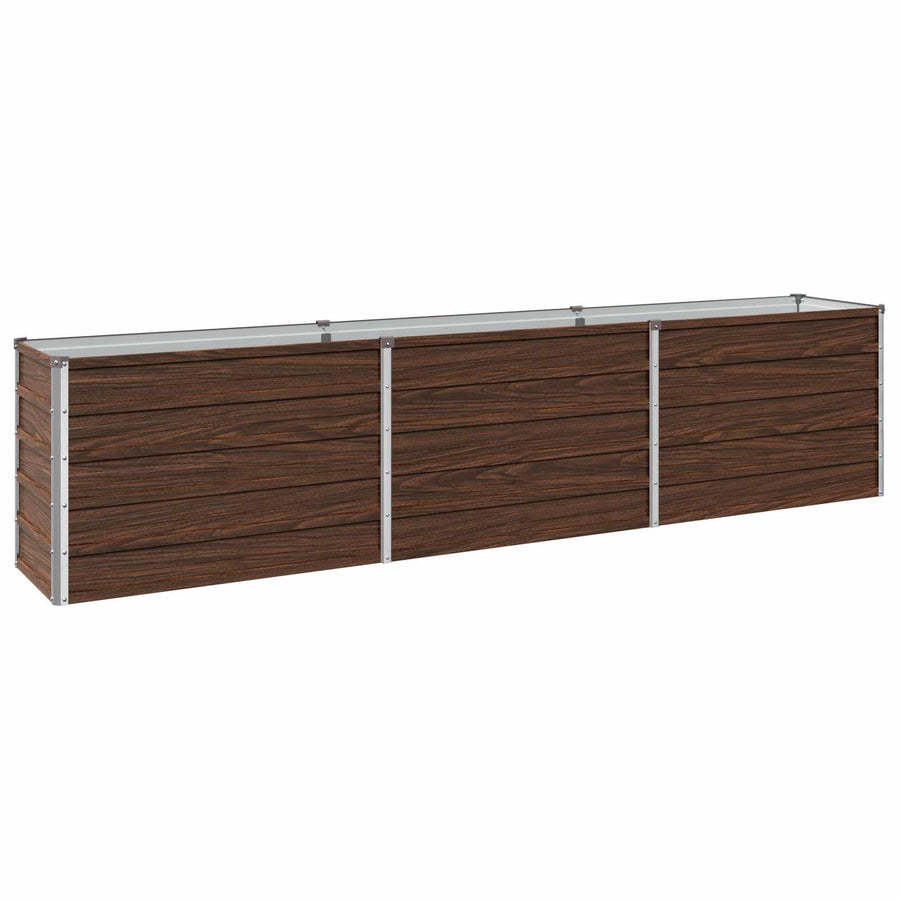 Verhoogd Tuinbed Zwart 240 x 40 x 55 cm koudgewalst staal