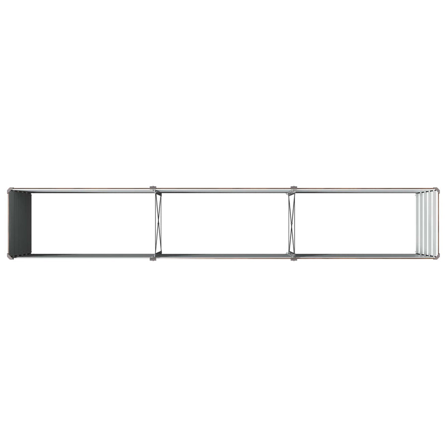 Verhoogd Tuinbed Zwart 240 x 40 x 55 cm koudgewalst staal