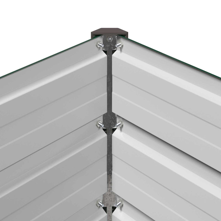 Verhoogd Tuinbed Groen 240 x 40 x 55 cm koudgewalst stalen